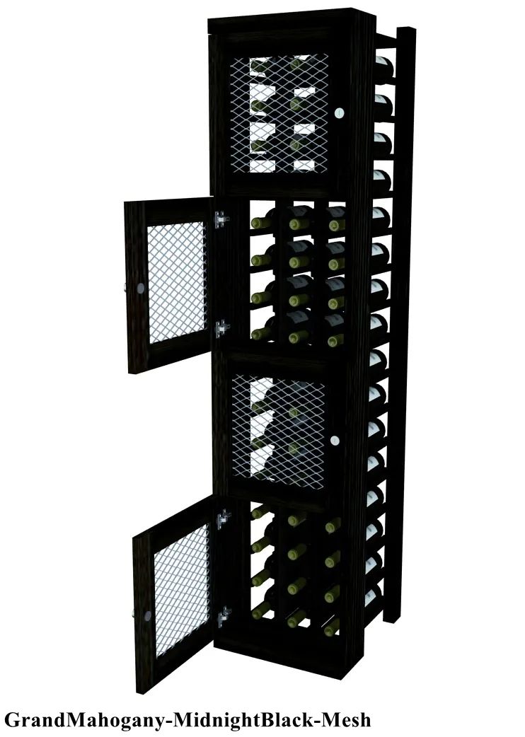 Vinostor Wine Lockers – 4 Locking Bins - 57-5/8″ Tall - Individual Bottles