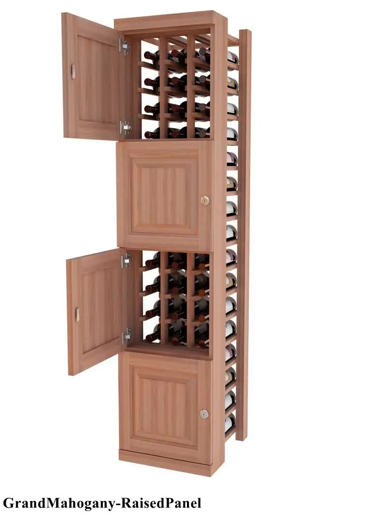Vinostor Wine Lockers – 4 Locking Bins - 57-5/8″ Tall - Individual Bottles