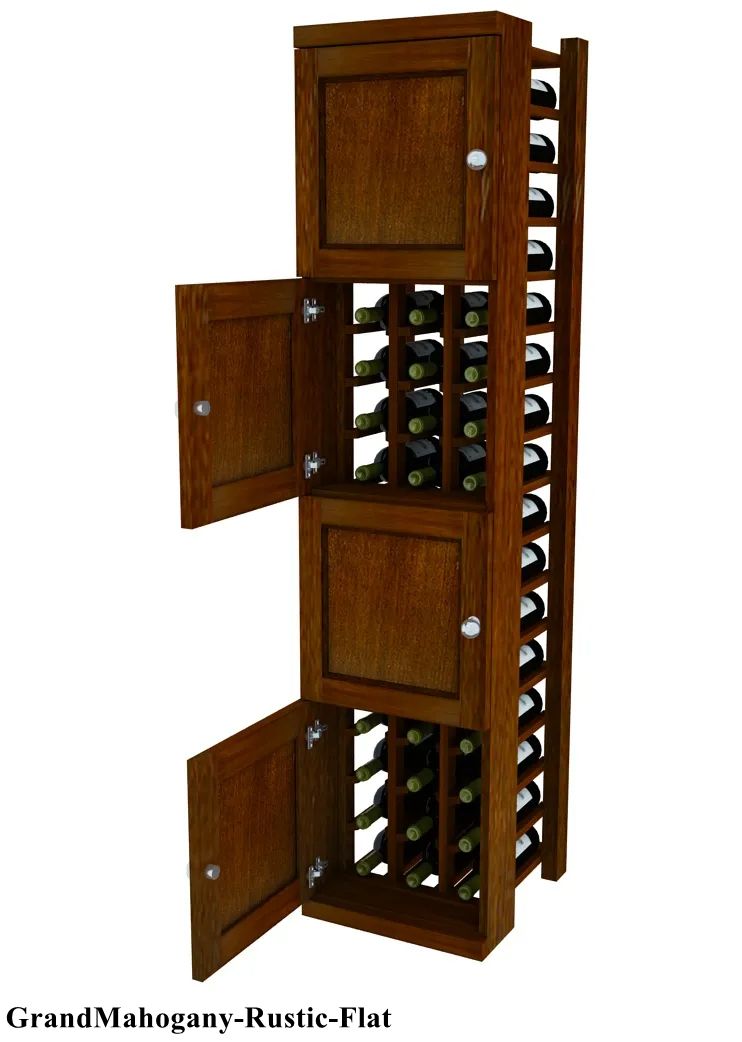 Vinostor Wine Lockers – 4 Locking Bins - 57-5/8″ Tall - Individual Bottles