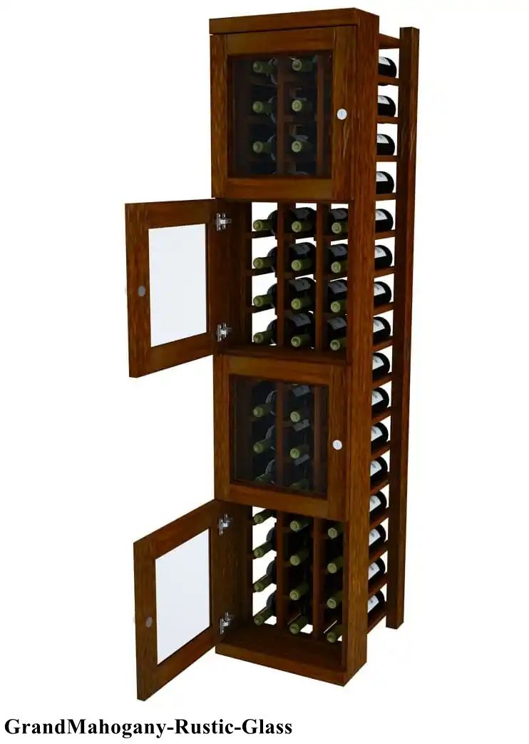Vinostor Wine Lockers – 4 Locking Bins - 57-5/8″ Tall - Individual Bottles
