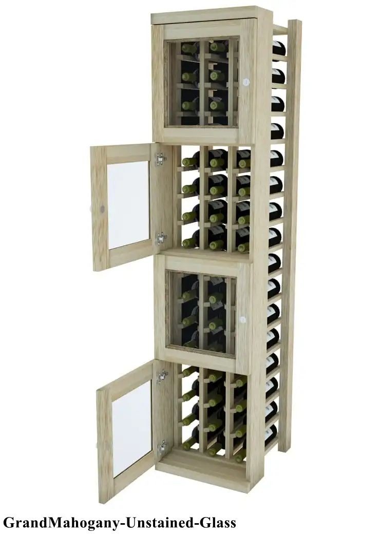 Vinostor Wine Lockers – 4 Locking Bins - 57-5/8″ Tall - Individual Bottles