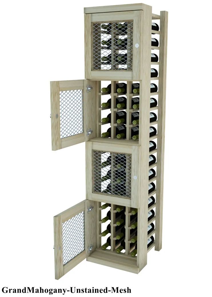 Vinostor Wine Lockers – 4 Locking Bins - 57-5/8″ Tall - Individual Bottles