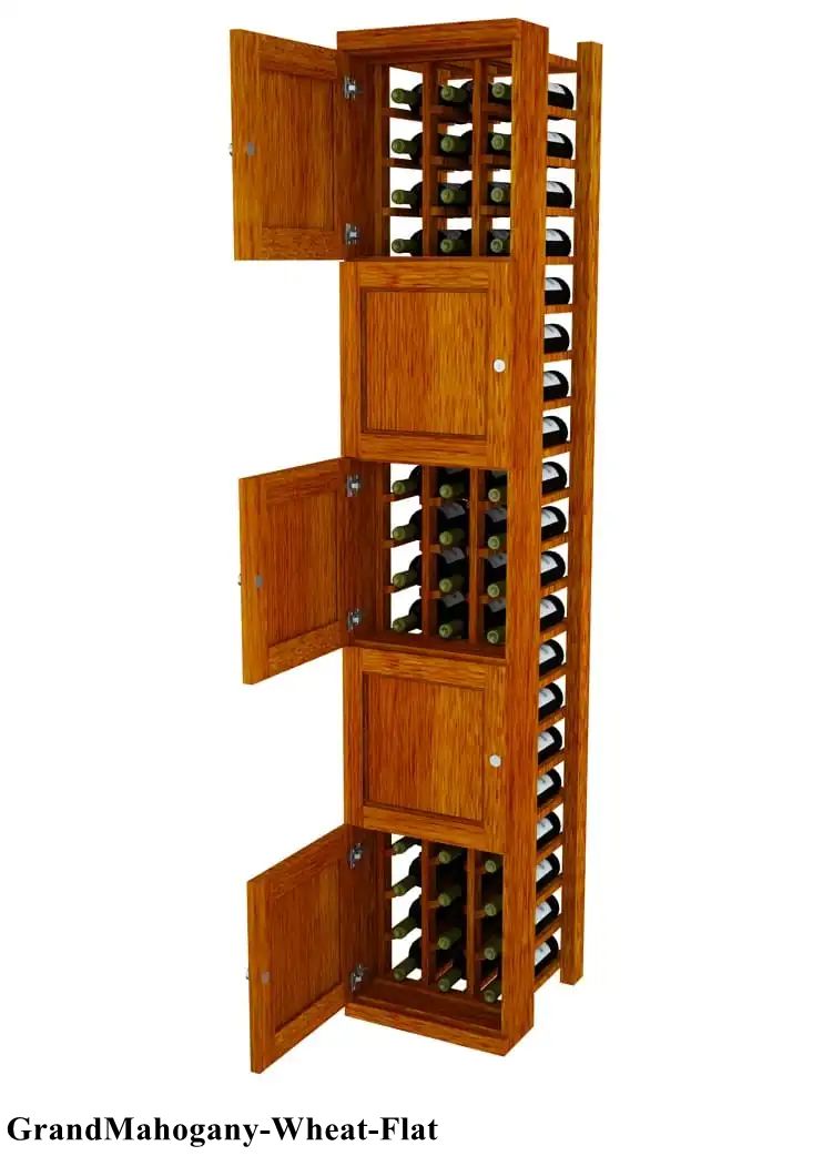 Vinostor Wine Lockers – 5 Locking Bins - 83-5/8″ Tall - Individual Bottles