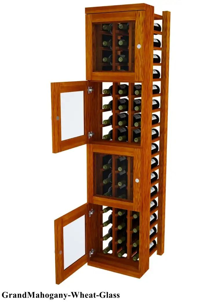 Vinostor Wine Lockers – 4 Locking Bins - 57-5/8″ Tall - Individual Bottles