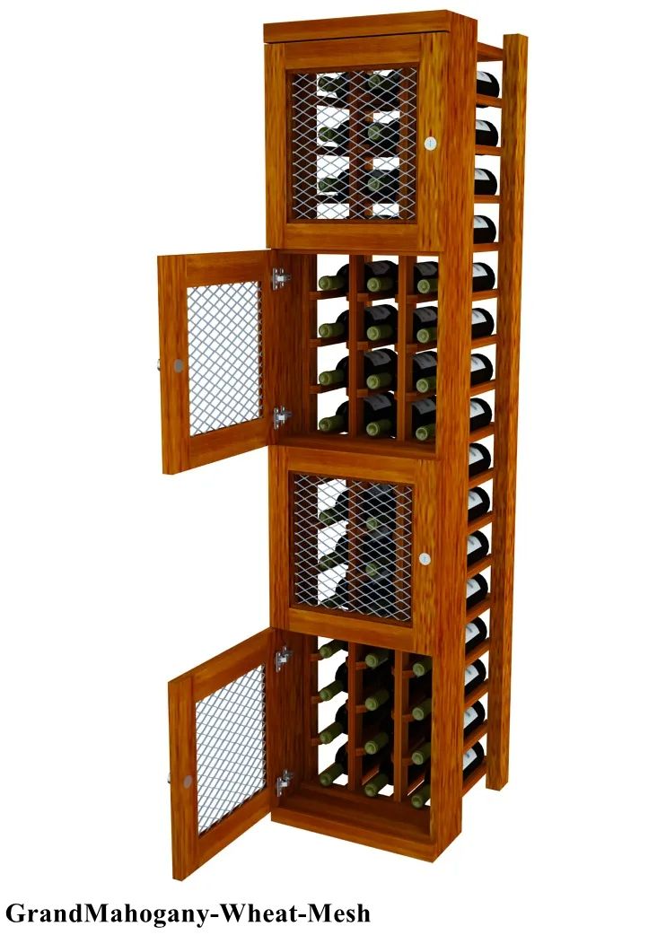 Vinostor Wine Lockers – 4 Locking Bins - 57-5/8″ Tall - Individual Bottles