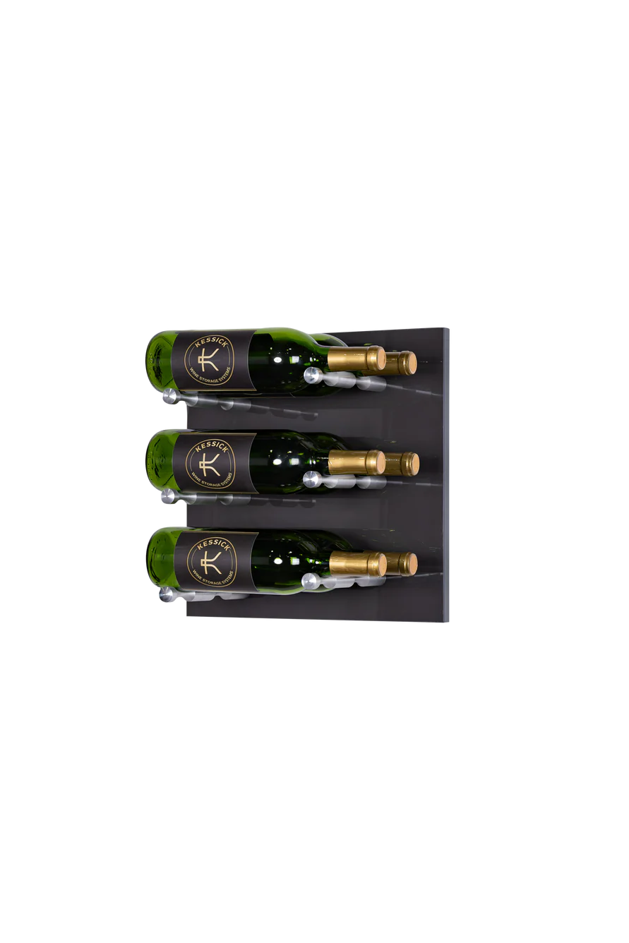 Kessick Wine as Art 14" x 14" High Gloss Panel Wine Rack