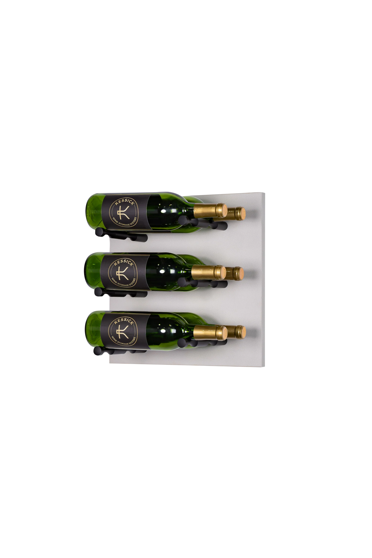 Kessick Wine as Art 14" x 14" Label Forward Textured Panel Wine Rack