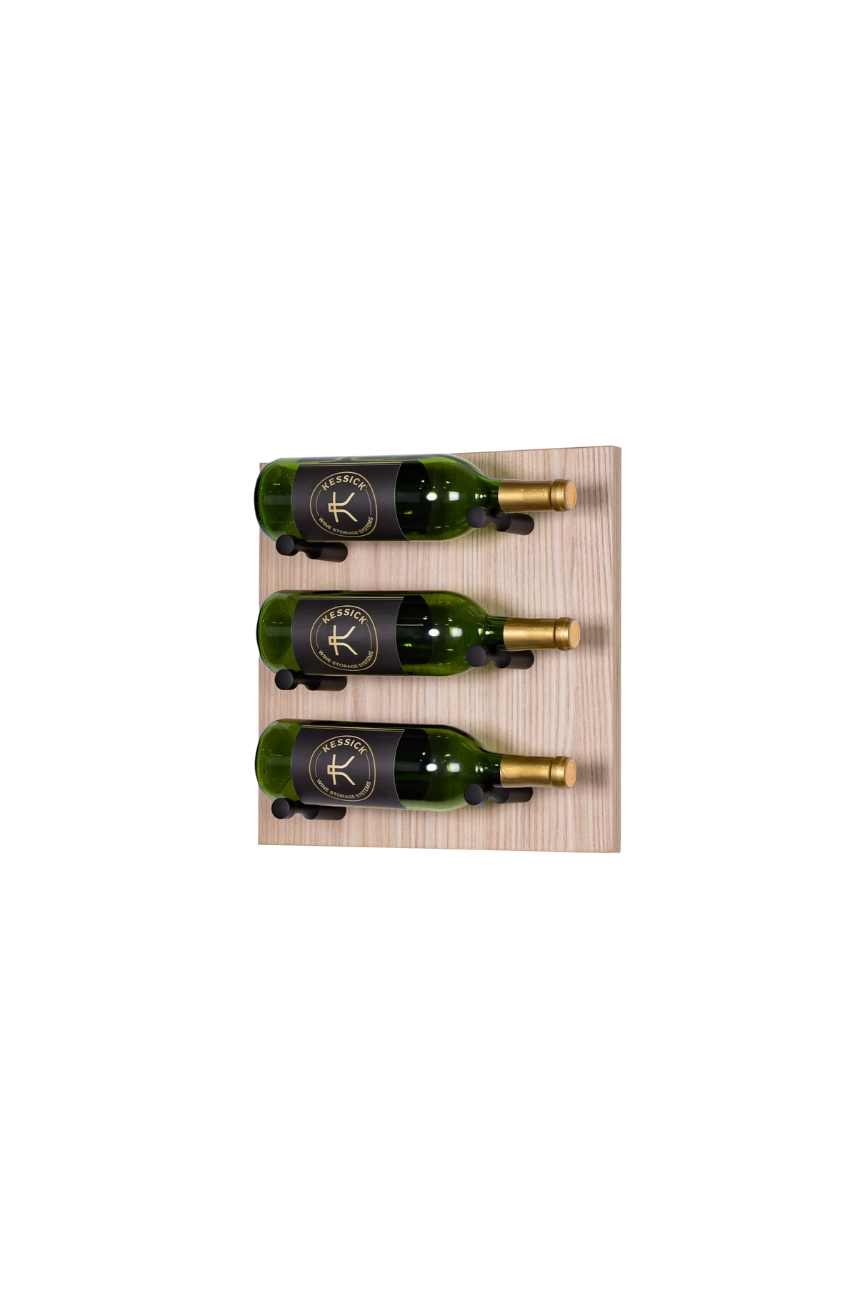 Kessick Wine as Art 14" x 14" Label Forward Textured Panel Wine Rack