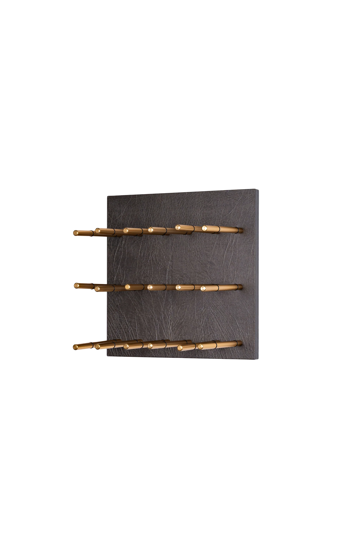 Kessick Wine as Art 14" x 14" Leather Panel Wine Rack