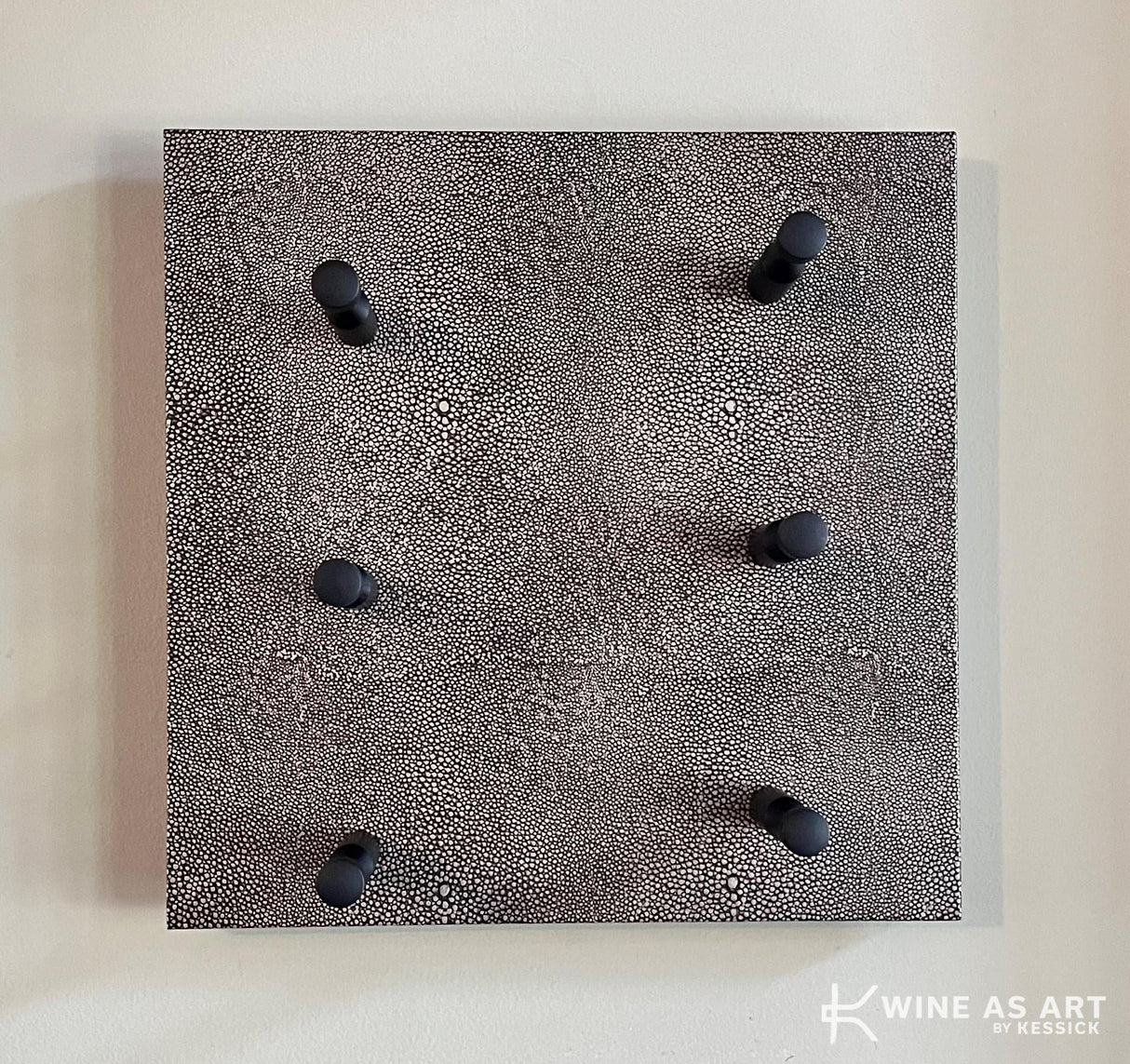 Kessick Wine as Art 14" x 14" Leather Panel Wine Rack