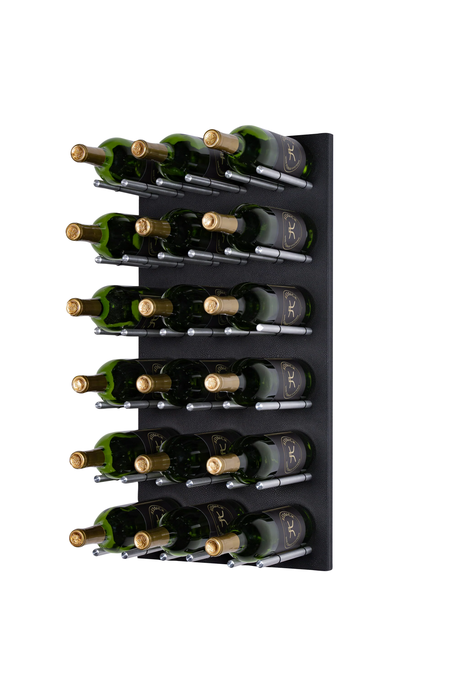 Kessick Wine as Art 14" x 28" Vertical Leather Panel Wine Rack