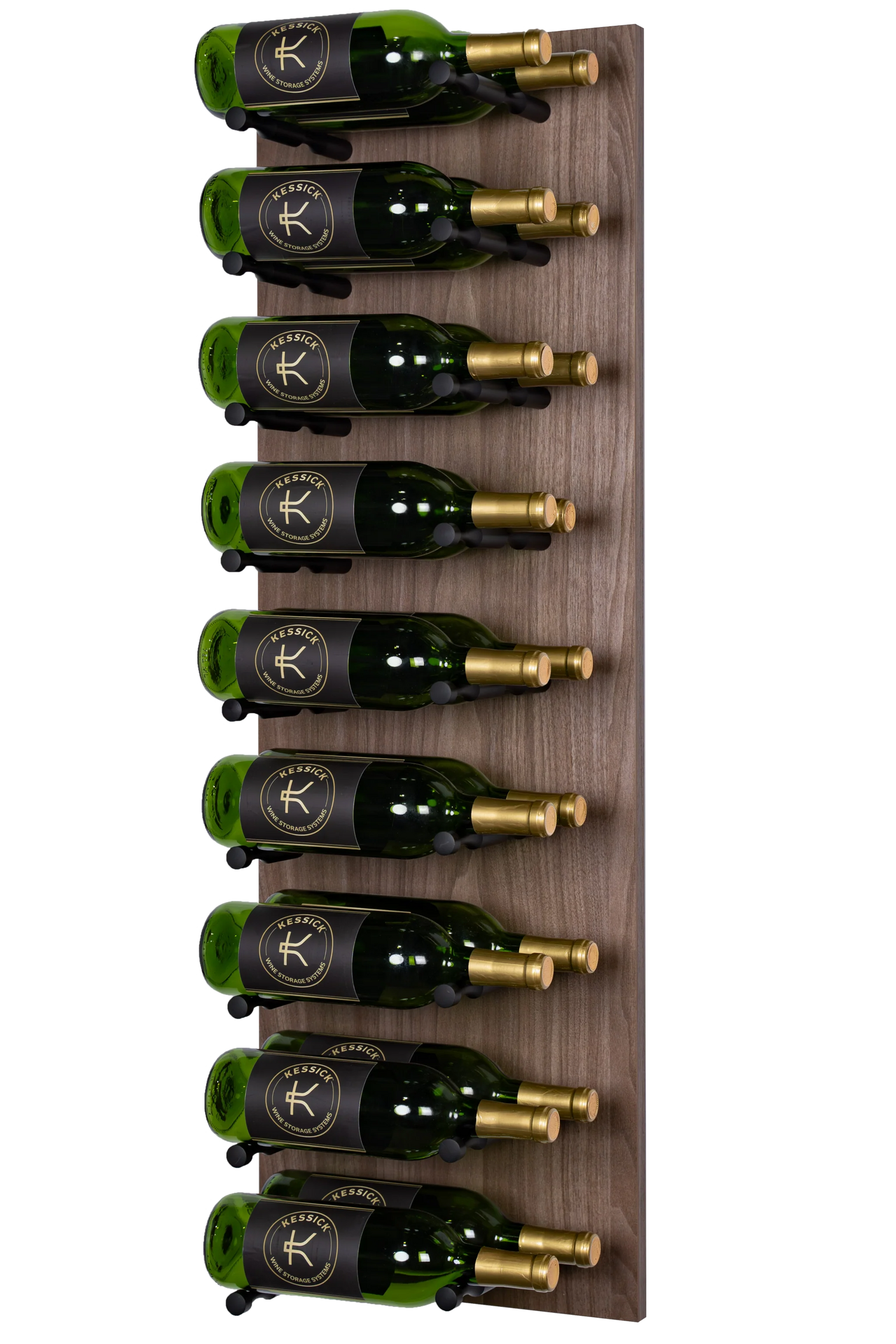Kessick Wine as Art 14" x 42" Label Forward Vertical Textured Panel Wine Rack