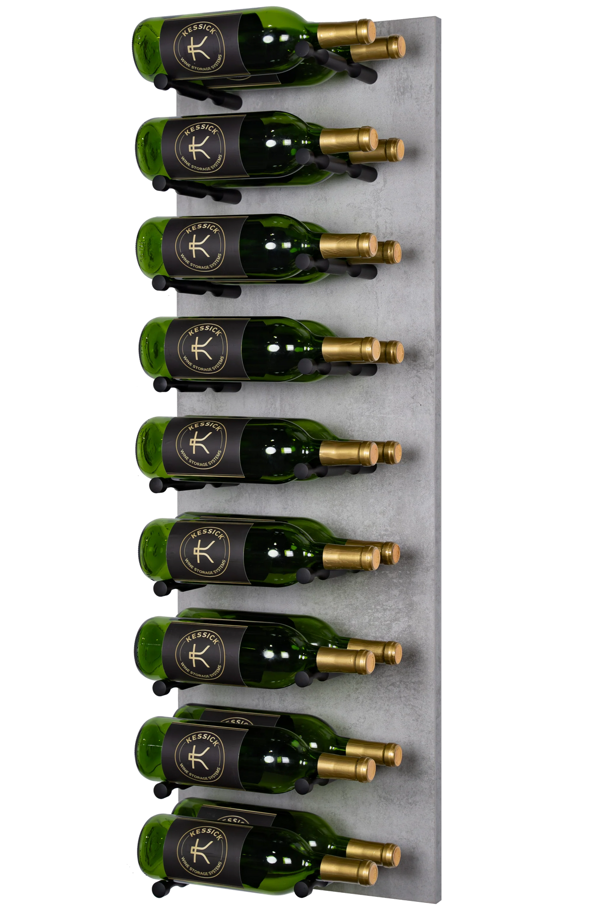 Kessick Wine as Art 14" x 42" Label Forward Vertical Textured Panel Wine Rack
