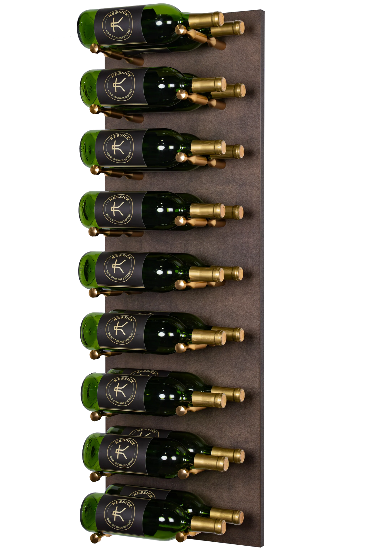 Kessick Wine as Art 14" x 42" Label Forward Vertical Textured Panel Wine Rack