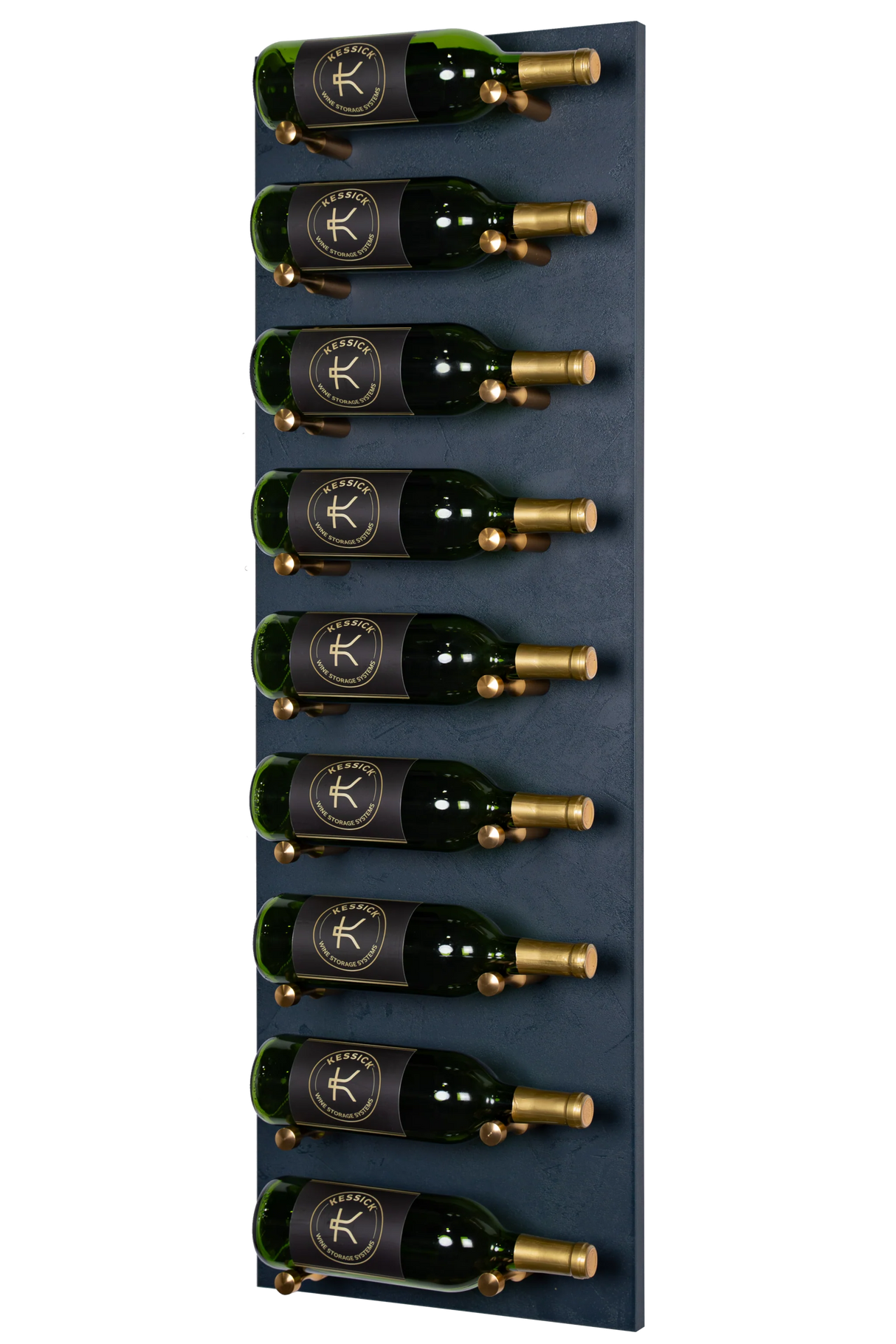 Kessick Wine as Art 14" x 42" Label Forward Vertical Textured Panel Wine Rack