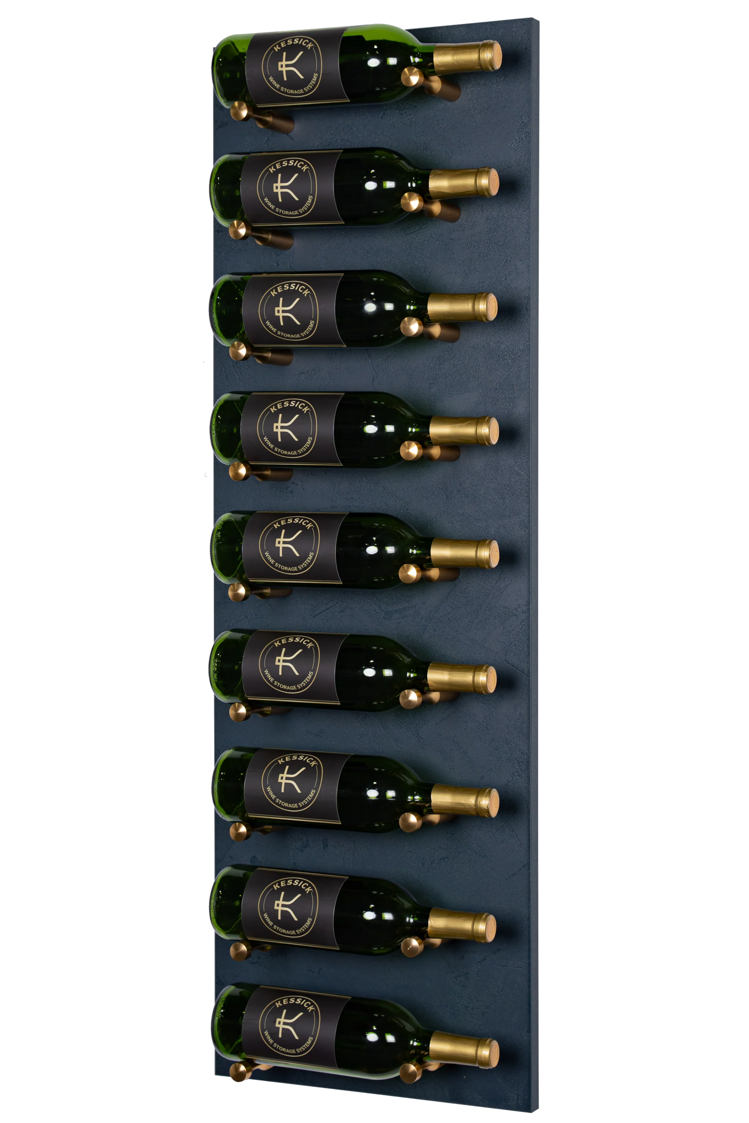 Kessick Wine as Art 14" x 42" Label Forward Vertical Textured Panel Wine Rack
