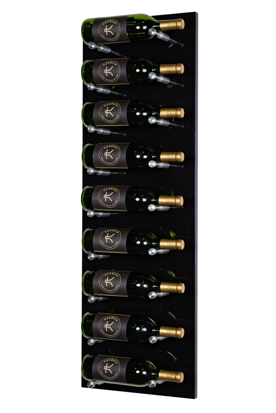 Kessick Wine as Art 14" x 42" Vertical High Gloss Panel Wine Rack