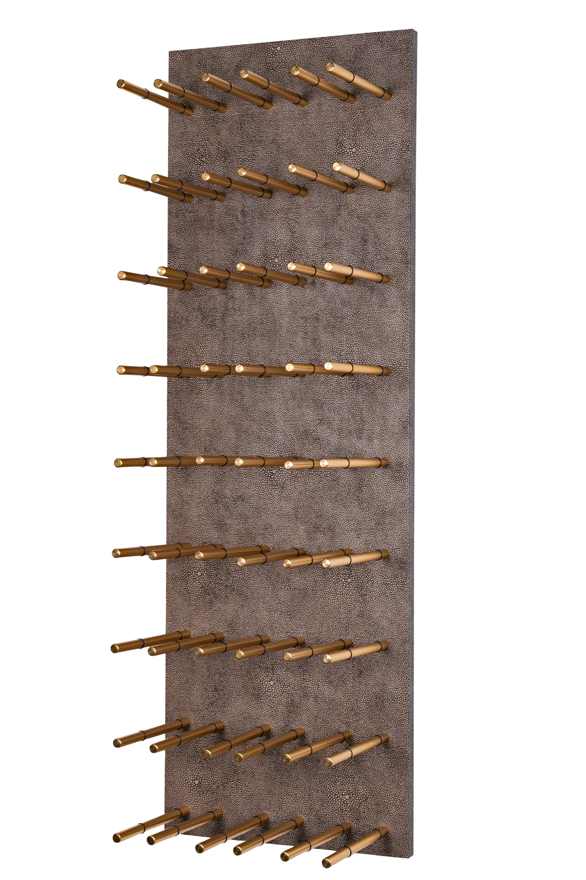 Kessick Wine as Art 14" x 42" Vertical Leather Panel Wine Rack