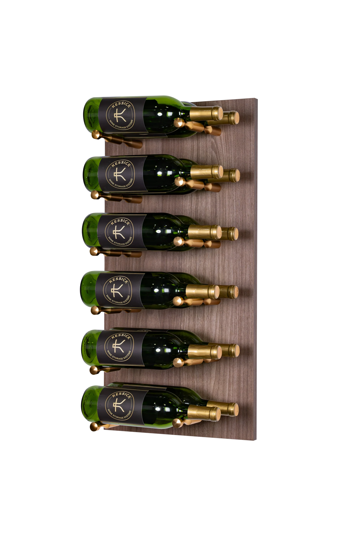 Kessick Wine as Art 14" x 28" Label Forward Vertical Textured Panel Wine Rack