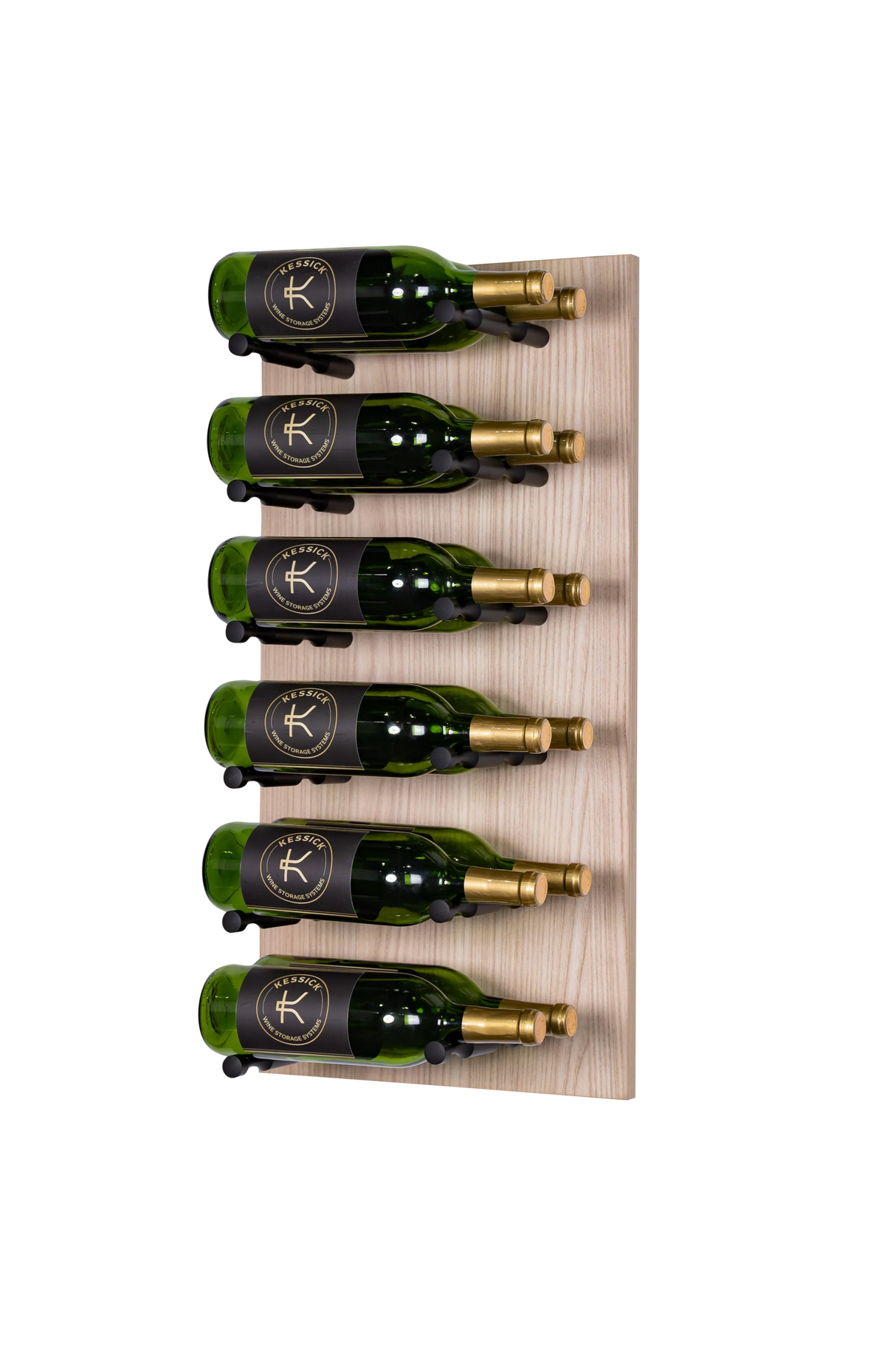 Kessick Wine as Art 14" x 28" Label Forward Vertical Textured Panel Wine Rack