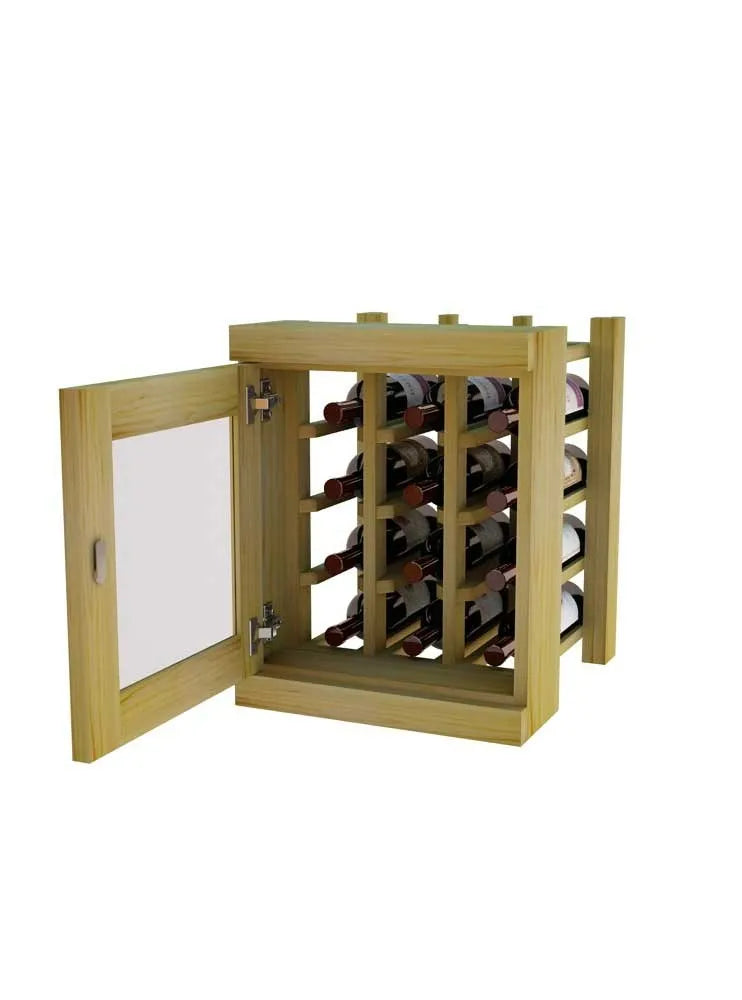Vinostor Wine Lockers – 1 Locking Bins - 19-5/8″ Tall - Single Shelf Solid Sides