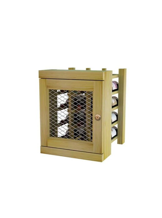 Vinostor Wine Lockers – 1 Locking Bins - 19-5/8″ Tall - Single Shelf Solid Sides