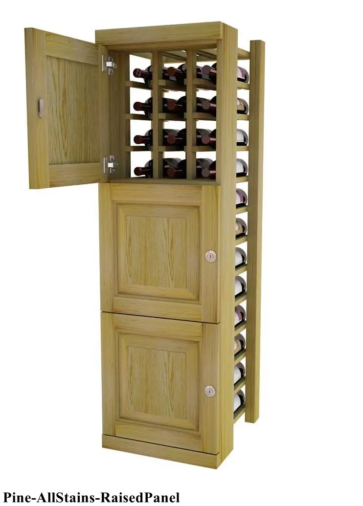 Vinostor Wine Lockers – 3 Locking Bins - 51-5/8"" Tall - Individual Bottles