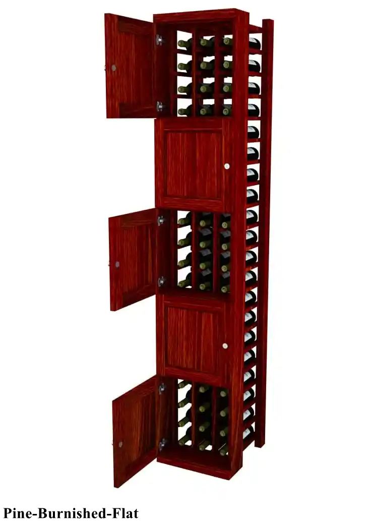 Vinostor Wine Lockers – 5 Locking Bins - 83-5/8″ Tall - Individual Bottles