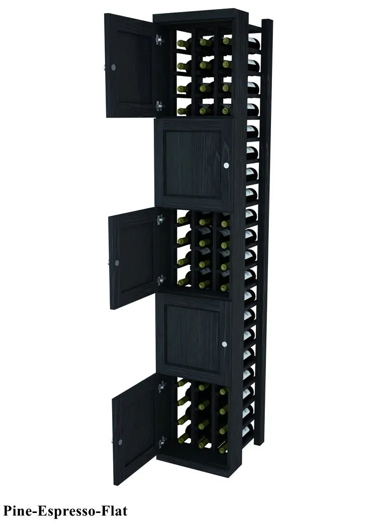 Vinostor Wine Lockers – 5 Locking Bins - 83-5/8″ Tall - Individual Bottles