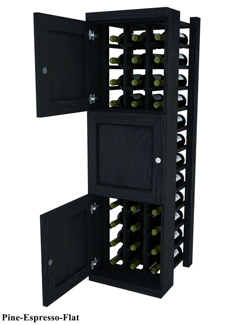 Vinostor Wine Lockers – 3 Locking Bins - 51-5/8"" Tall - Individual Bottles