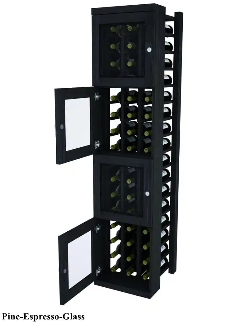 Vinostor Wine Lockers – 4 Locking Bins - 57-5/8″ Tall - Individual Bottles