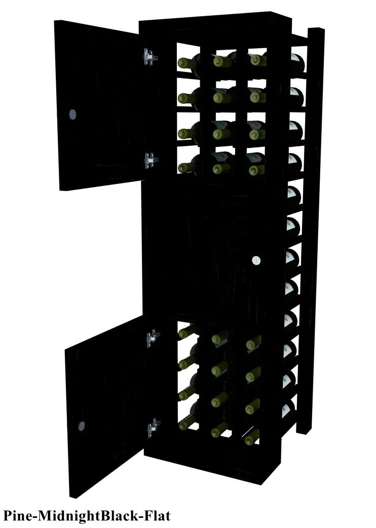 Vinostor Wine Lockers – 3 Locking Bins - 51-5/8"" Tall - Individual Bottles