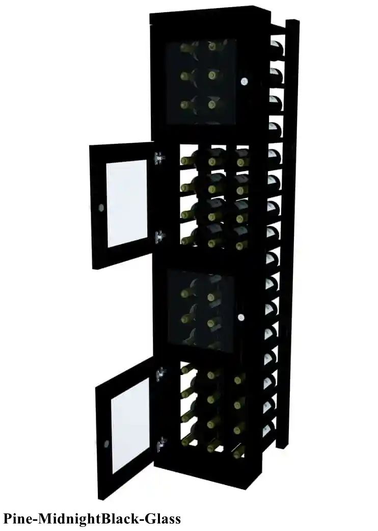 Vinostor Wine Lockers – 4 Locking Bins - 57-5/8″ Tall - Individual Bottles
