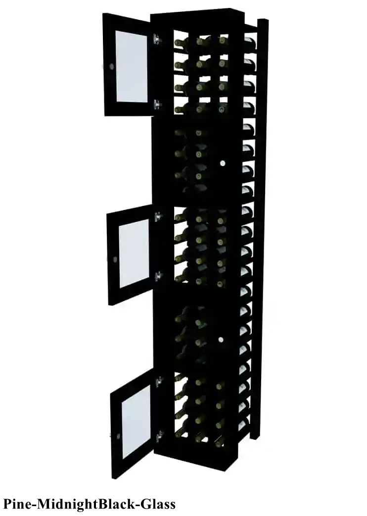 Vinostor Wine Lockers – 5 Locking Bins - 83-5/8″ Tall - Individual Bottles