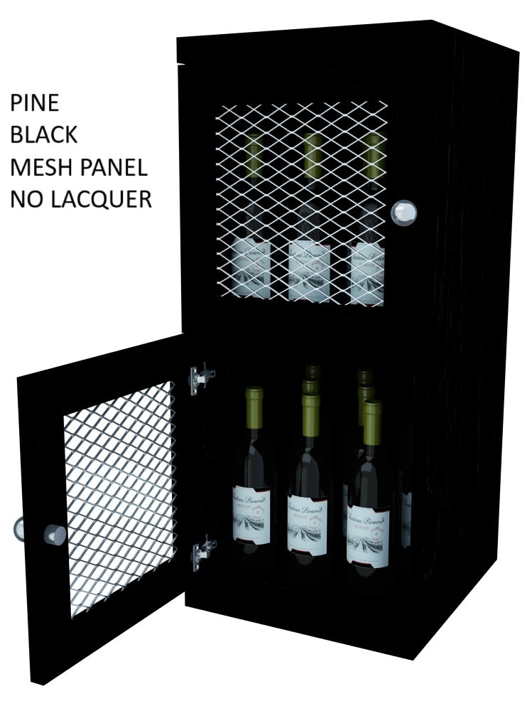 Vinostor Wine Lockers – 2 Locking Bins - 35-5/8″ Tall - Single Shelf Solid Sides