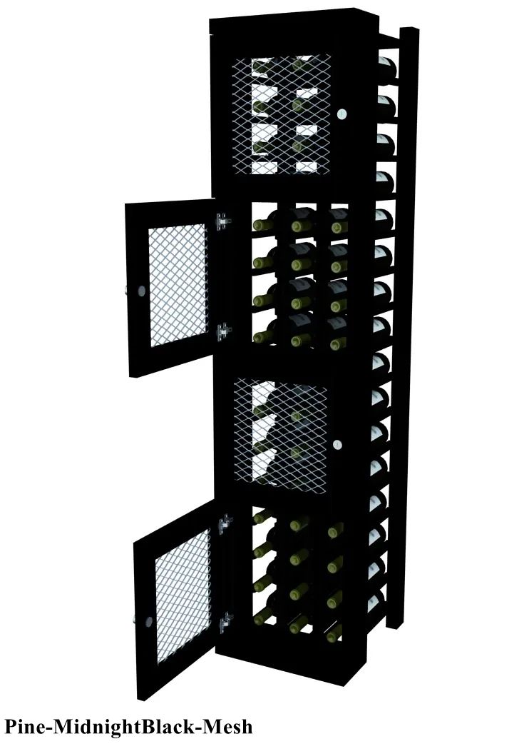 Vinostor Wine Lockers – 4 Locking Bins - 57-5/8″ Tall - Individual Bottles
