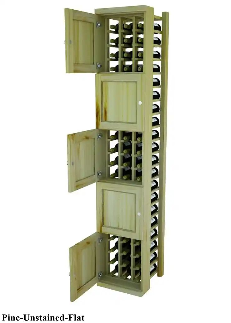 Vinostor Wine Lockers – 5 Locking Bins - 83-5/8″ Tall - Individual Bottles