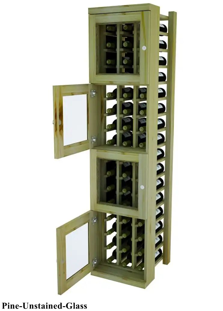 Vinostor Wine Lockers – 4 Locking Bins - 57-5/8″ Tall - Individual Bottles