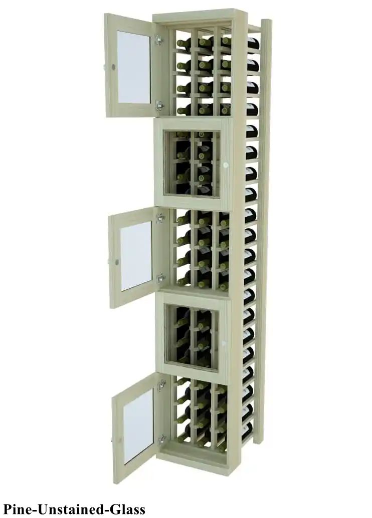 Vinostor Wine Lockers – 5 Locking Bins - 83-5/8″ Tall - Individual Bottles