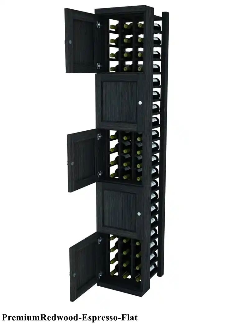 Vinostor Wine Lockers – 5 Locking Bins - 83-5/8″ Tall - Individual Bottles