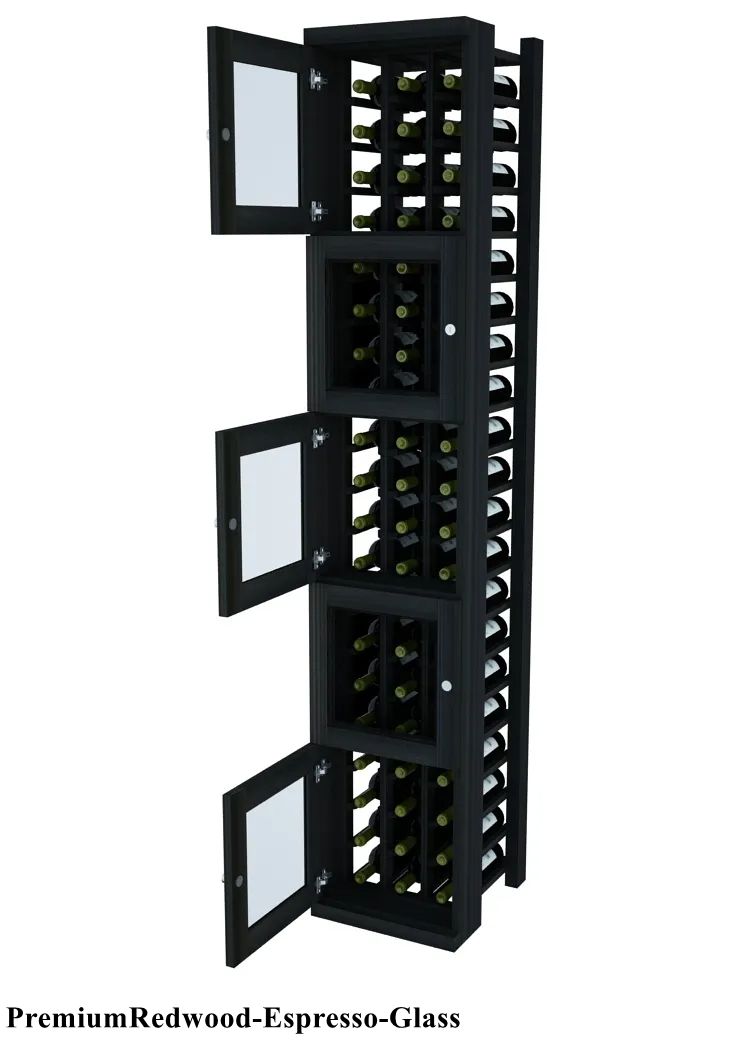 Vinostor Wine Lockers – 5 Locking Bins - 83-5/8″ Tall - Individual Bottles