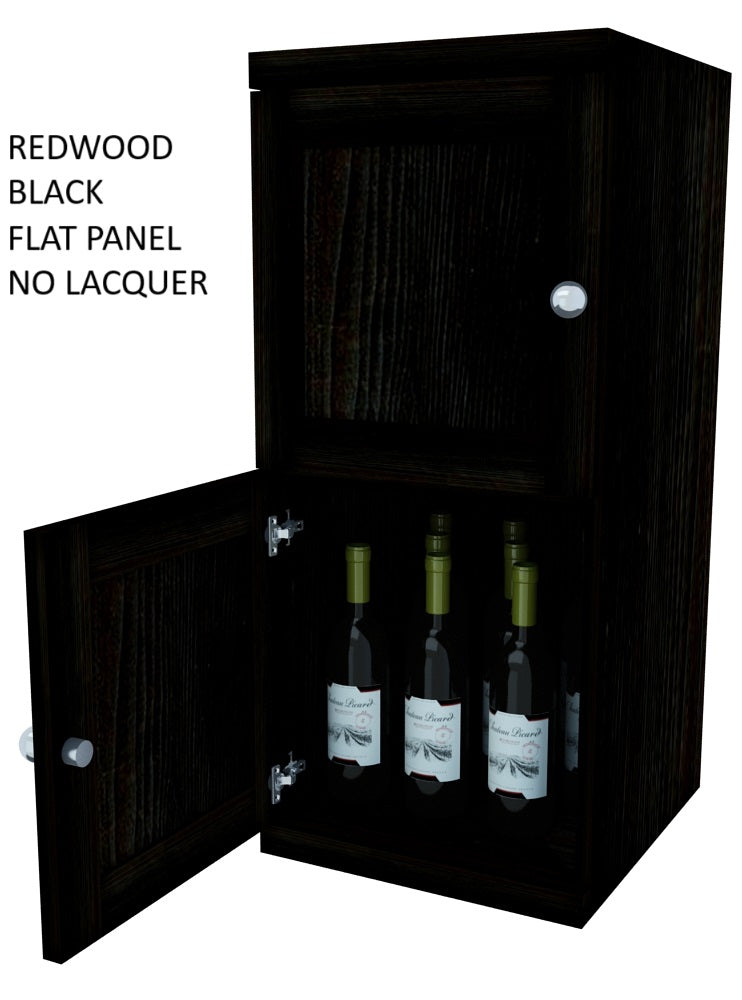 Vinostor Wine Lockers – 2 Locking Bins - 35-5/8″ Tall - Single Shelf Solid Sides
