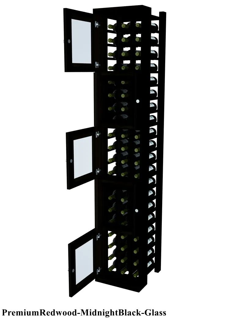 Vinostor Wine Lockers – 5 Locking Bins - 83-5/8″ Tall - Individual Bottles