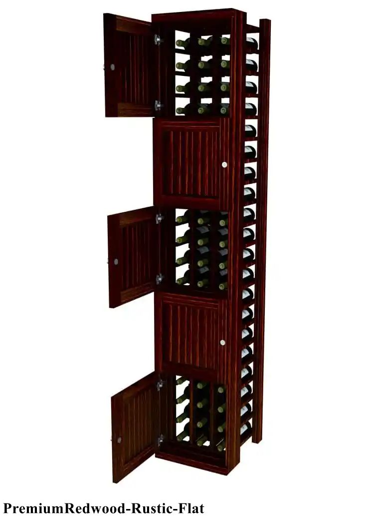 Vinostor Wine Lockers – 5 Locking Bins - 83-5/8″ Tall - Individual Bottles