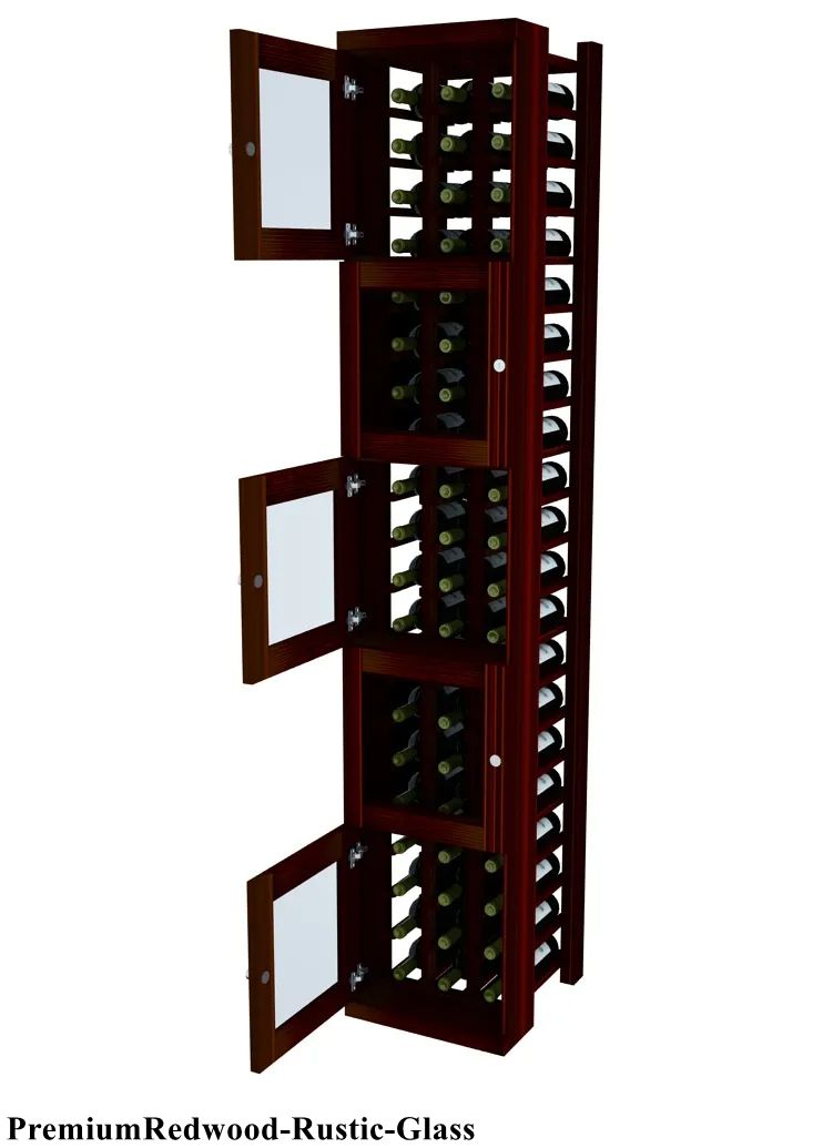 Vinostor Wine Lockers – 5 Locking Bins - 83-5/8″ Tall - Individual Bottles