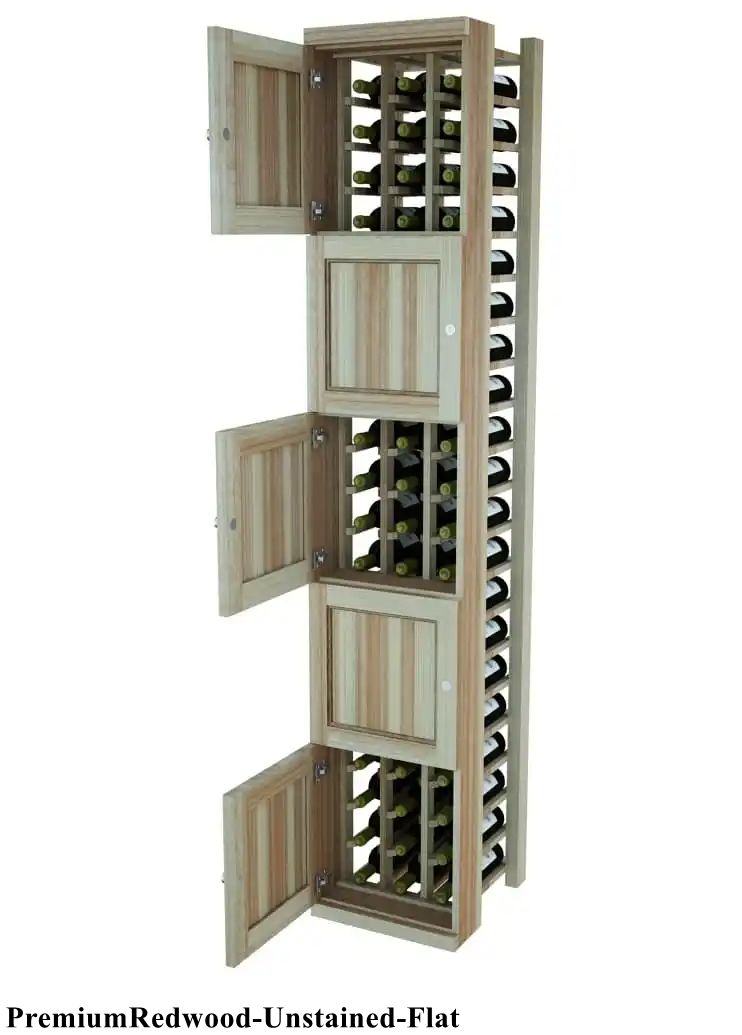 Vinostor Wine Lockers – 5 Locking Bins - 83-5/8″ Tall - Individual Bottles