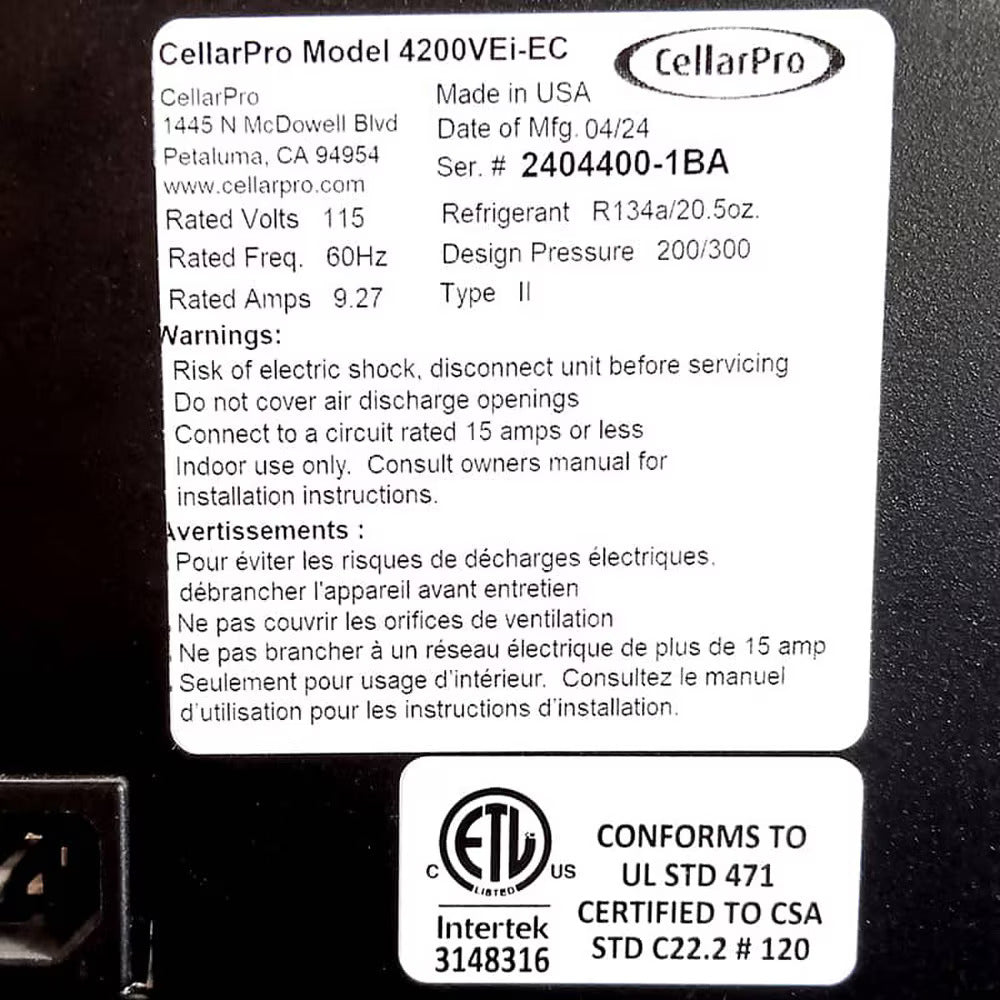 Self Contained 1/2 Ton 4200VEi (Up to 1,000 cubic feet)