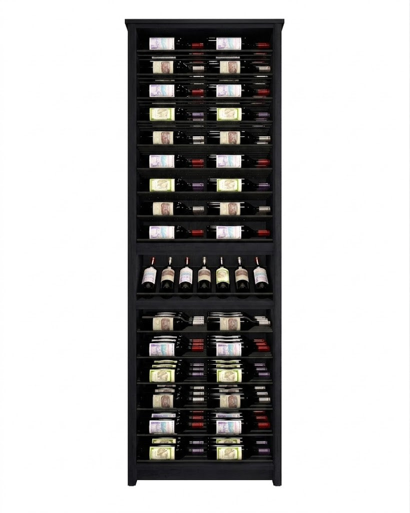 Kessick Tower Series 96-Bottle Hardwood Wine Cabinet