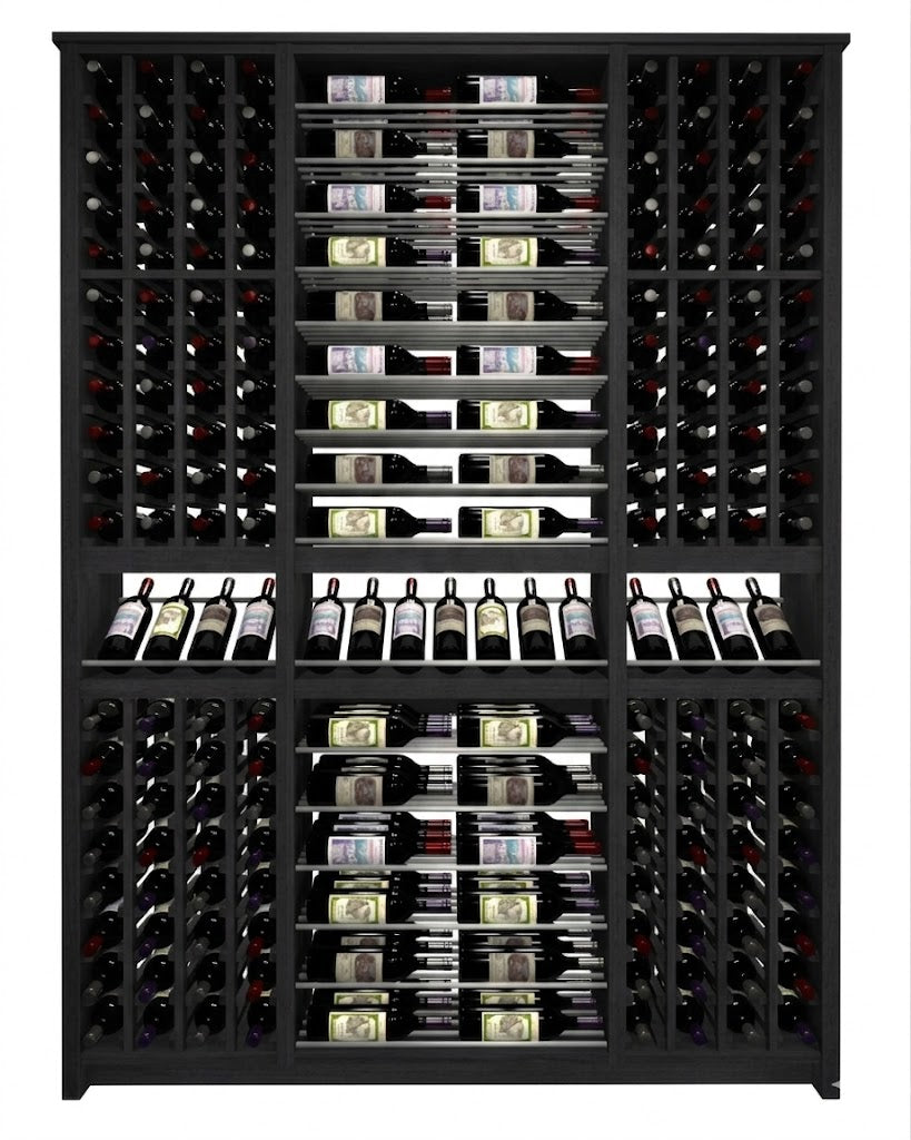 Kessick Tower Series 256-Bottle Hardwood Wine Cabinet