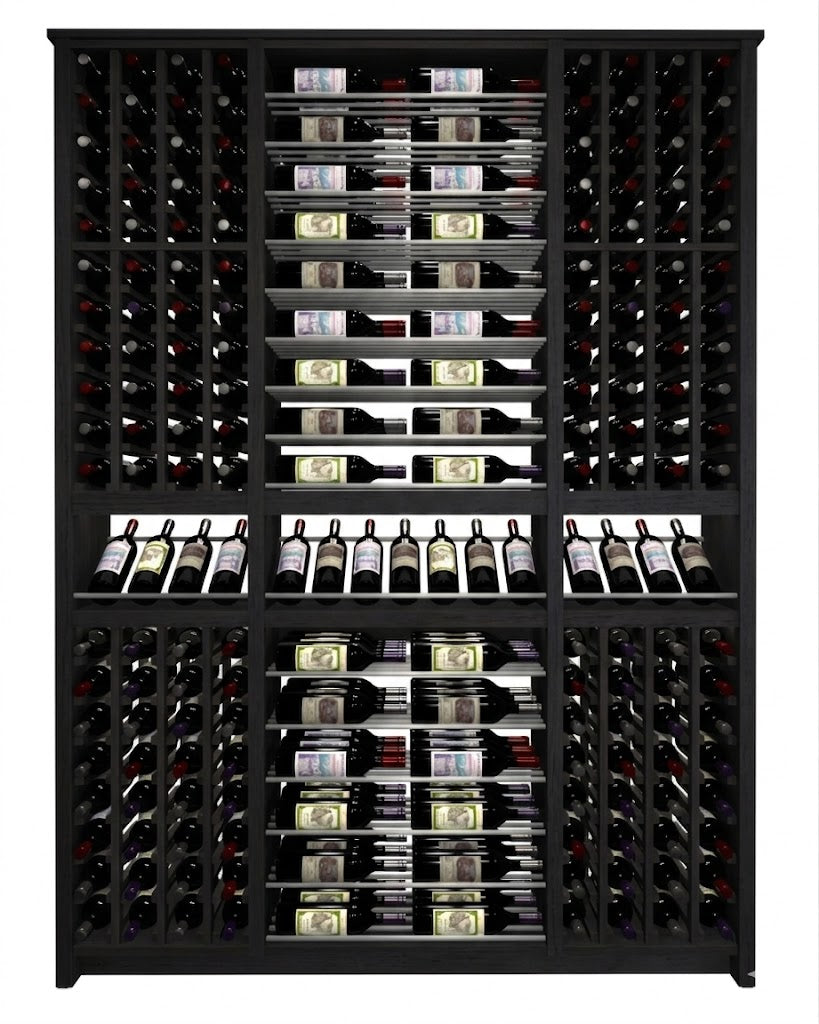 Kessick Tower Series 256-Bottle Hardwood Wine Cabinet